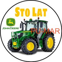 Opłatek na tort Urodziny Ciągnik Rolniczy John Deere Zetor Fendt Ursus