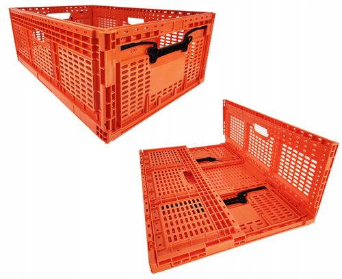 skrzynka składana 600x400x219mm pomarańczowa na Arena.pl