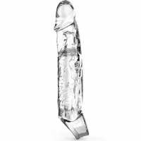 get real extension długa 19 cm transparentna nakładka intymna tpe
