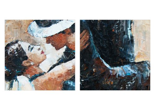 Zegar Ścienny - Tancerze Tango - 40X40 Cm - C3Ac40X40-3773 na Arena.pl