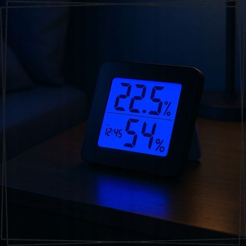 TERMOMETR I HIGROMETR POKOJOWY LED ELEKTRONICZNY WEWNĘTRZNY CYFROWY na Arena.pl