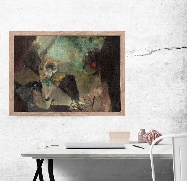 The Loge, Edgar Degas - plakat 100x70 cm zdjęcie 2