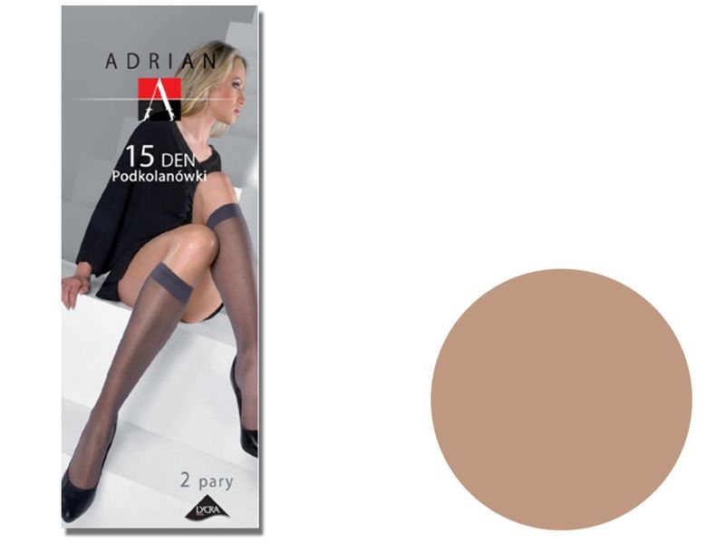 Podkolanówki Lycra Adrian 15den Opal Uni zdjęcie 1