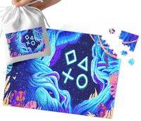 PUZZLE - WZORY Z BAJEK I GIER PREZENT DLA DZIECI 110EL + WORECZEK