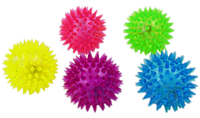 Zabawka dla kota piłka świecąca z kolcami PVC 7,5cm UNIQ PETS