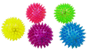 Zabawka dla kota piłka świecąca z kolcami PVC 7,5cm UNIQ PETS