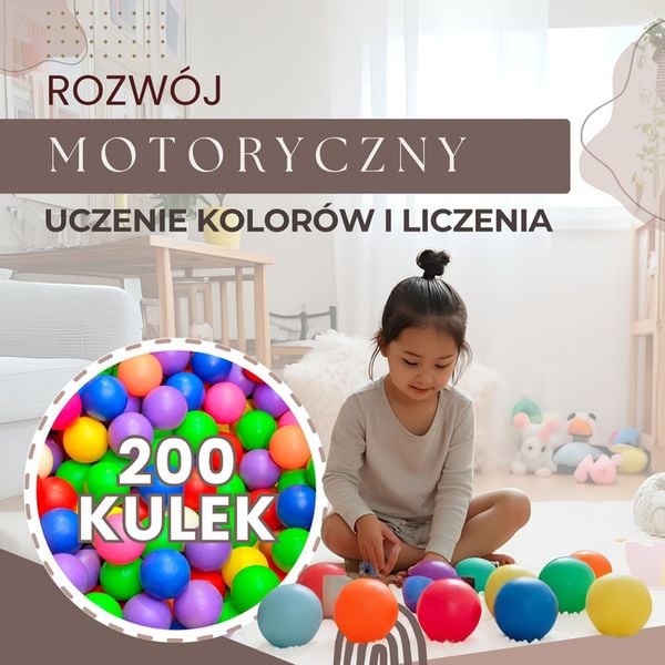 Piłki do suchego basenu kojca 200 szt. piłeczki dla dzieci wielokolorowe zdjęcie 4