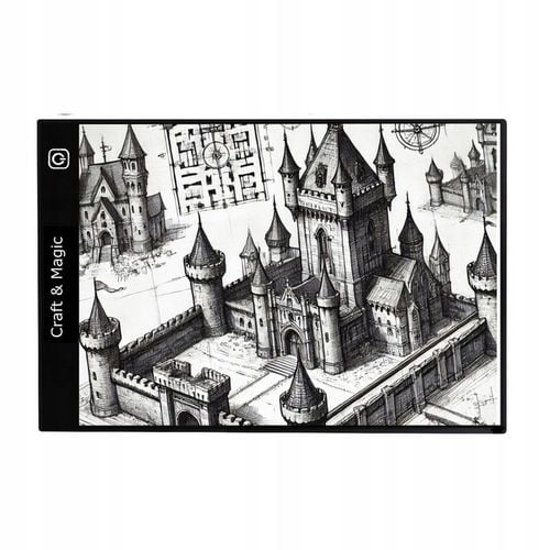 TABLET GRAFICZNY - ROZMIAR A4 - IDEALNY PREZENT - DESKA KREŚLARSKA LED na Arena.pl