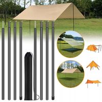 50-200CM SKŁADANY WSPORNIK NAMIOTOWY DO MARKIZY KEMPINGOWEJ, ZESTAW 2 SZTUK