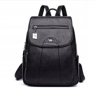 PLECAK DAMSKI PLECACZEK EKOSKÓRA TOREBKA CZARNY MODNY
