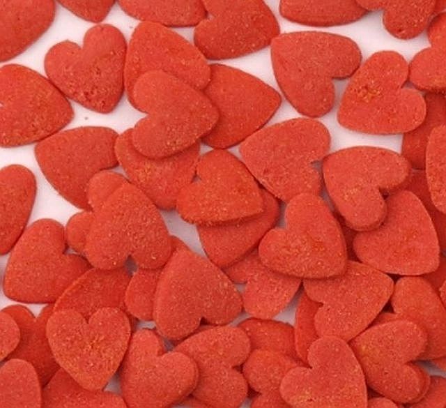 POSYPKA CUKROWA - SERCA DUŻE czerwone - 50g zdjęcie 1