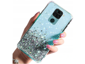 Etui brokatowe piękne Case do Samsung Galaxy A02s SM-A025F niebieski