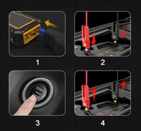 MOCNY ROZRUCH ZAPŁON JUMP STARTER BOOSTER DO AUTA POWERBANK 26800mAh 5000A