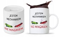 Zestaw Dla Mechanika Prezent Kubek + Skarbonka Z Nadrukiem Ze Zdjęciem