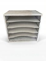 Organizer Na Dokumenty A4 4 Poziomy Na Biurko Szafka VINTAGE WHITE