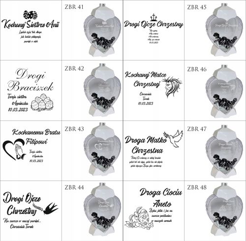 EKSKLUZYWNY ZNICZ SERCE biały personalizowany GRAWER DLA KUZYNKI na Arena.pl