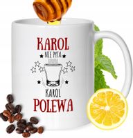 Kubek Dla Karola Kolegi Przyjaciela Męża Z Nadrukiem Prezent Biały 330Ml