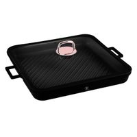 patelnia tytanowa z pokrywą 34x34cm berlinger haus bh-7789 black rose