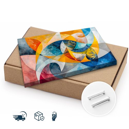 Obraz Do Sypialni Salonu Akwarele Kolorowa Abstrakcja Boho 30cm x 20cm na Arena.pl