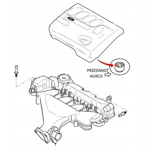 GUMA GNIAZDO MOCOWANIE OSŁONY POKRYWY SILNIKA MK1 MK2 MK3 MK4 2.0 D TDCI * na Arena.pl