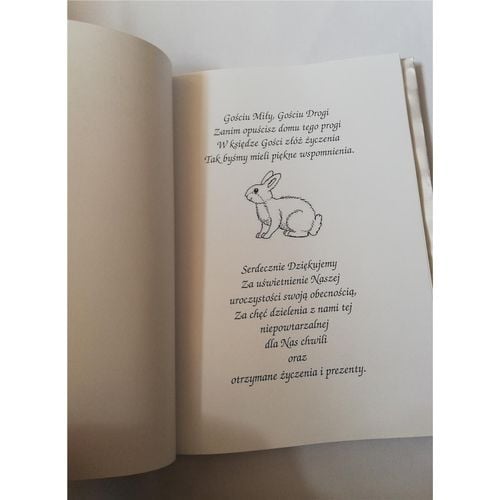 KSIĘGA WPISU GOŚCI PAMIĄTKA CHRZTU ŚWIETEGO na Arena.pl