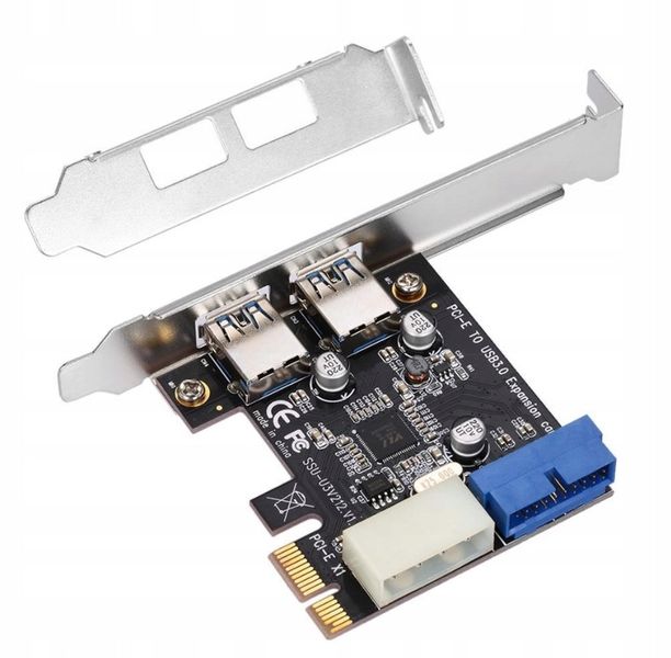Kontroler pci-e 2x usb 3.0 19 pin molex 4pin zdjęcie 3