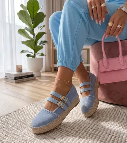 Niebieskie Espadryle Na Platformie Marcelle 36 na Arena.pl