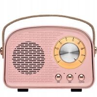 MINI BEZPRZEWODOWE RADIO FM PRZENOŚNY GŁOŚNIK BLUETOOTH RETRO VINTAGE 2024