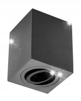 OPRAWA SUFITOWA GTV SENSA OS-SEN5097KWCZ-00 IP20 90x90x115mm ALU CZARNY
