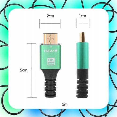 KABEL HDMI 2.1 V PREMIUM ULTRA HIGH SPEED UHD 8K 4K144Hz 10m 8K na Arena.pl