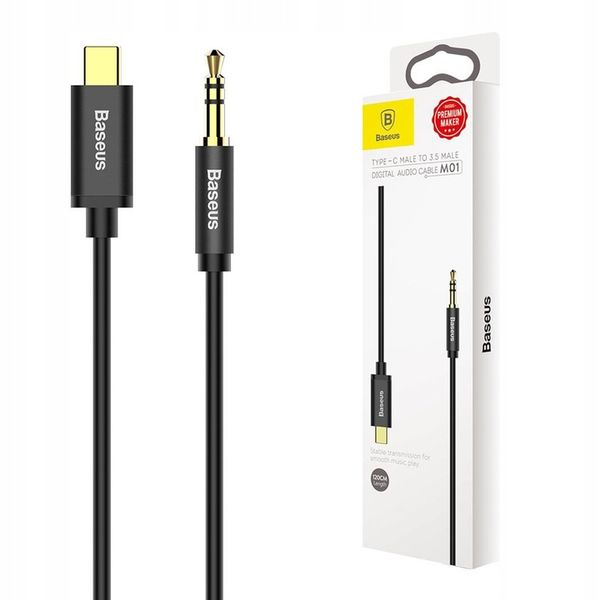 Kabel Baseus Yiven Type-C minijack (3,5 mm) - USB typ C 1,2 m zdjęcie 11