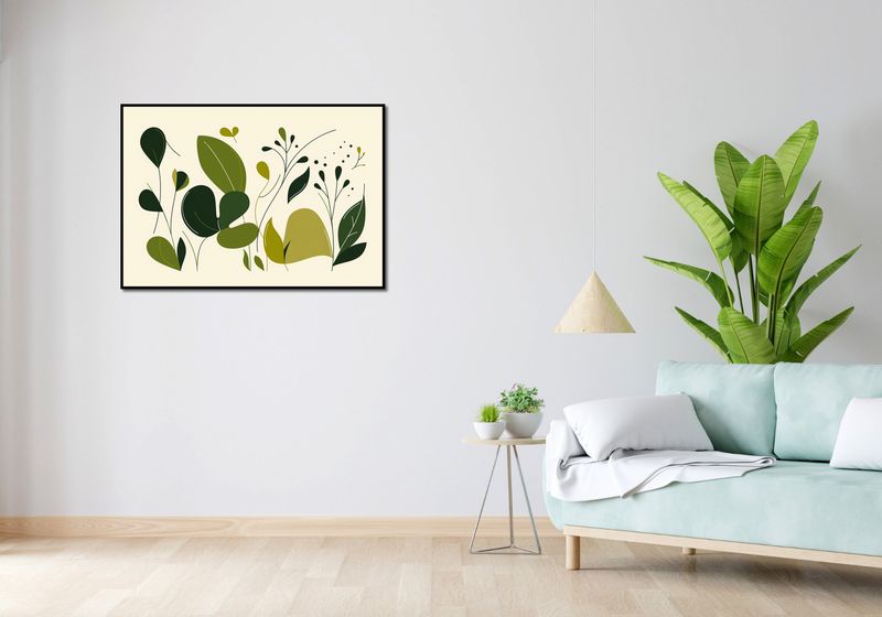 Plakat 100x70cm Świeżość Liści zdjęcie 4