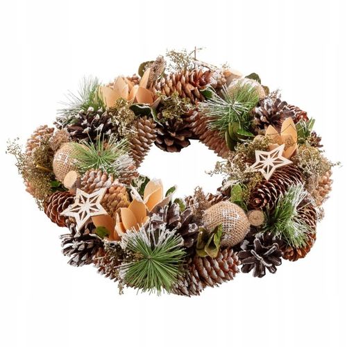 Wianek świąteczny na drzwi stroik wieniec Altom Design szyszki 30 cm na Arena.pl