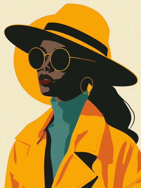 Plakat 60x80cm Żółta Stylowość zdjęcie 1