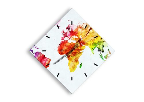 Zegar Ścienny - Mapa Kontynent - 60X60 Cm - C3Ad60X60-2799 na Arena.pl