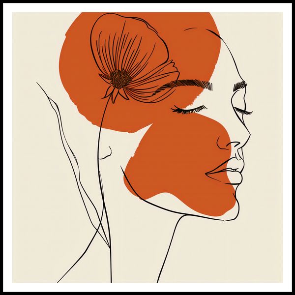 Plakat 90x90cm Ciepło Kwiatu zdjęcie 3