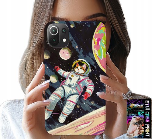 ETUI DO XIAOMI MI 11 LITE - KOCI ASTRONAUTA KOT KOSMOS OBUDOWA CASE na Arena.pl