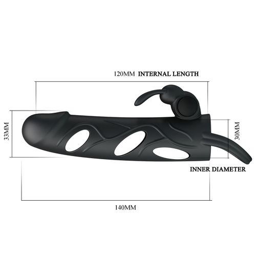 pretty love   penis sleeve with ball strap vibration na Arena.pl