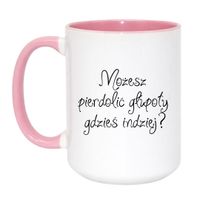 Duży Biało-Różowy 450 ml