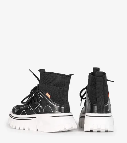 Czarne sneakersy za kostkę Toler 40 na Arena.pl