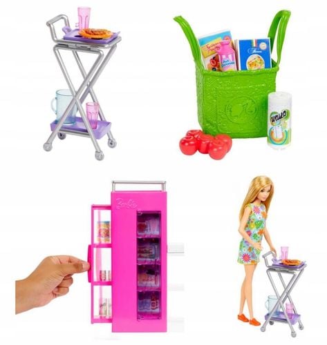 Barbie spiżarnia zestaw + lalka na Arena.pl