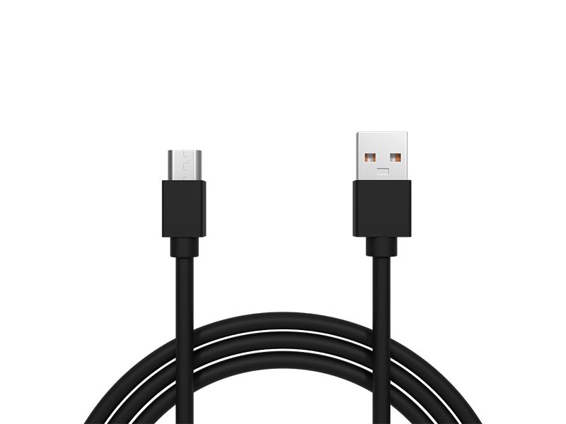 Przyłącze USB A - micro B 1,0m czarne HQ BL zdjęcie 1