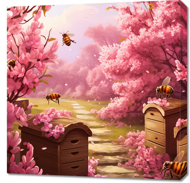 Obraz 70x70cm Życie w Ulach zdjęcie 1