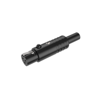 Złącze kabla Mini XLR żeński 3-pinowe Roxtone RMX3F-B