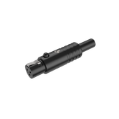 Złącze kabla Mini XLR żeński 3-pinowe Roxtone RMX3F-B