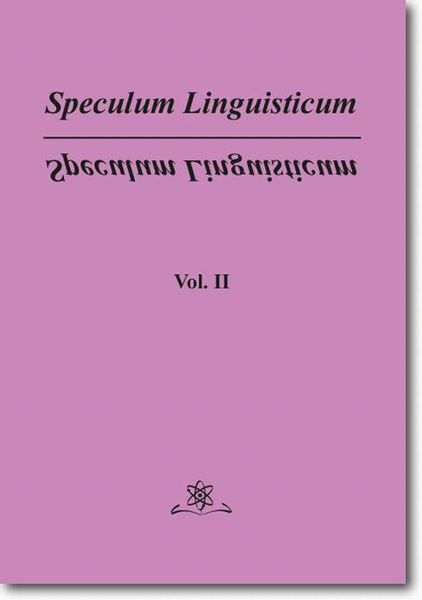(pdf) Speculum Linguisticum Vol. 2 zdjęcie 1