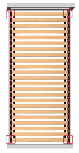 Stelaż łóżka z 23 listew sprężynujących FLEX 200x90 na Arena.pl