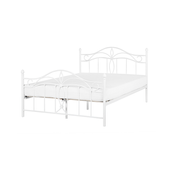 Łóżko metalowe 140 x 200 cm białe ANTLIA