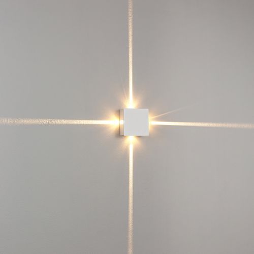 Kinkiet do sypialni Mollis 616004102 Elkim LED 4W 3000K kostka biała na Arena.pl