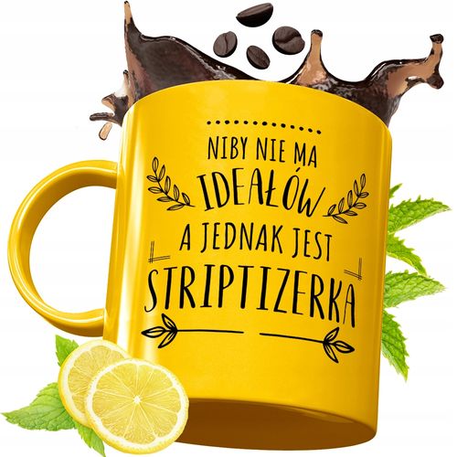 Złoty Kubek Premium Dla Striptizerki Prezent Z Nadrukiem Ze Zdjęciem na Arena.pl